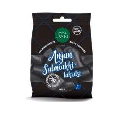 Anjan Salmiakkilakritsi, Anjan Luontoherkku, 160 g