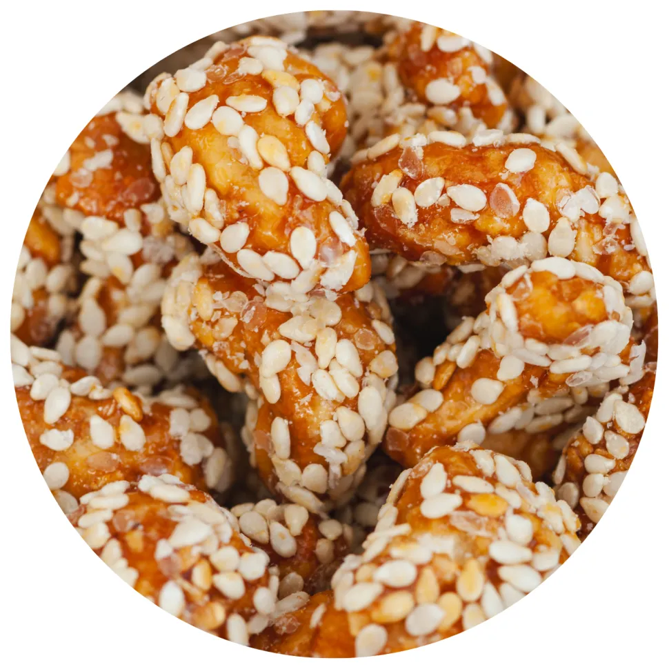 Cashewpähkinä, seesaminsiemen & hunaja, luomu