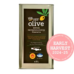 Oliiviöljy, extraneitsyt, Happy Olive, 3 l
