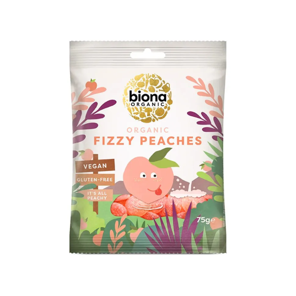 Pirteät persikat, Biona, 75 g