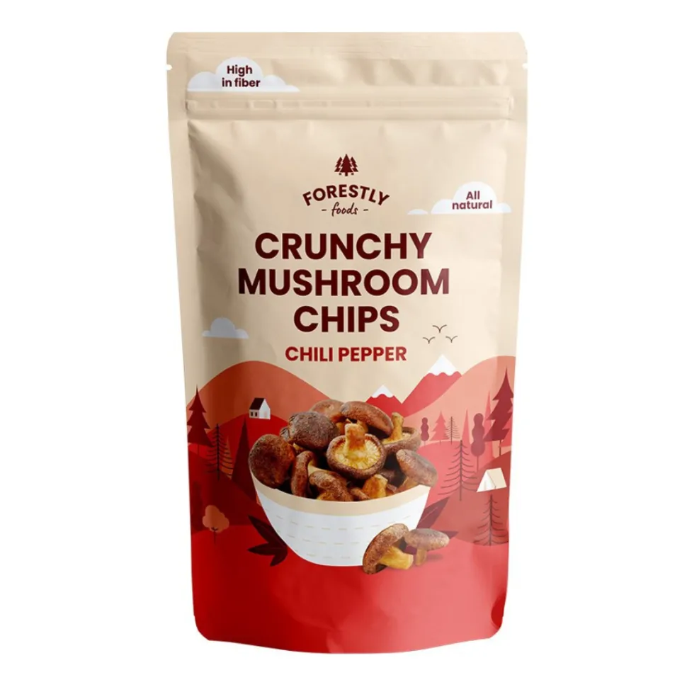 Sienisipsit chili, Forestly Foods, 50 g