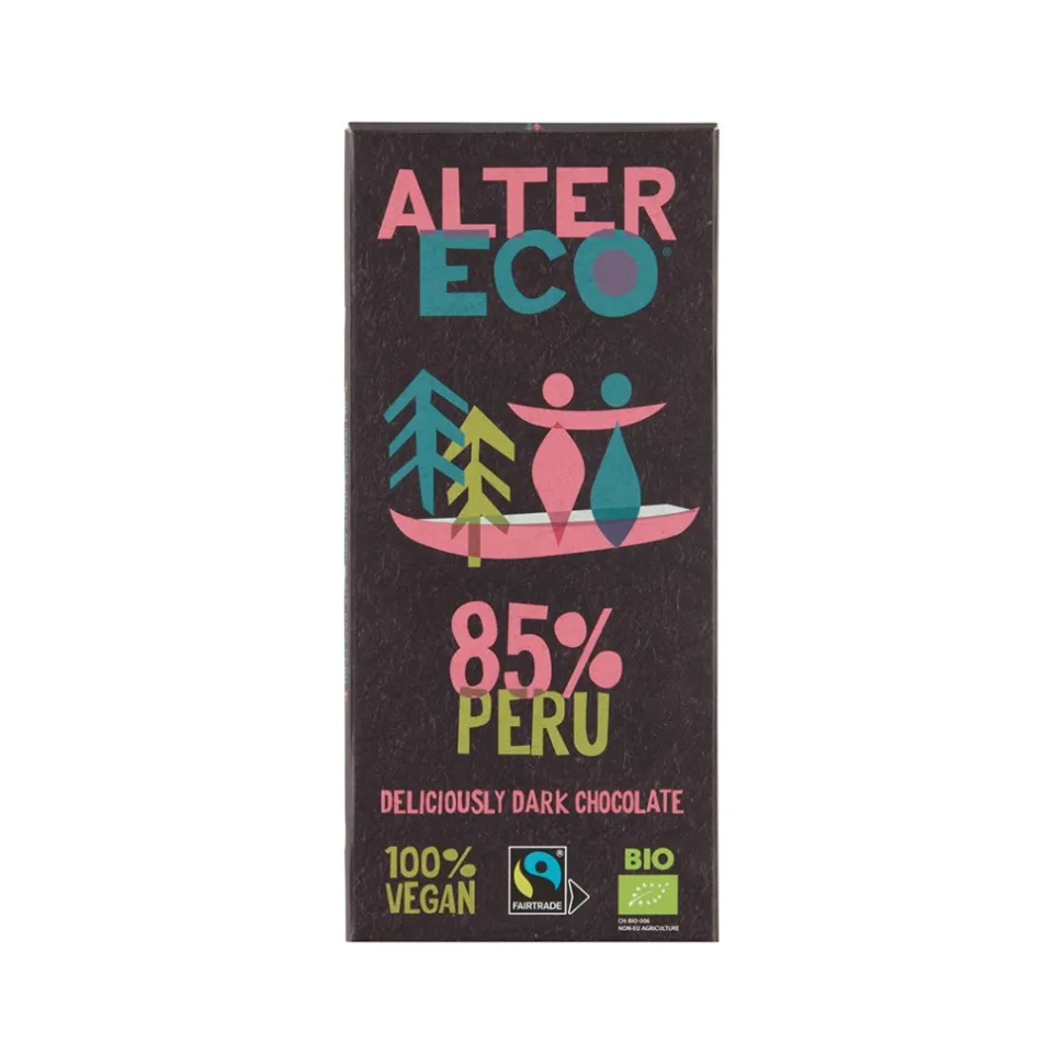 Tumma suklaa 85 %, Alter Eco, 100 g