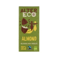 Tumma suklaa manteli, Alter Eco, 100 g