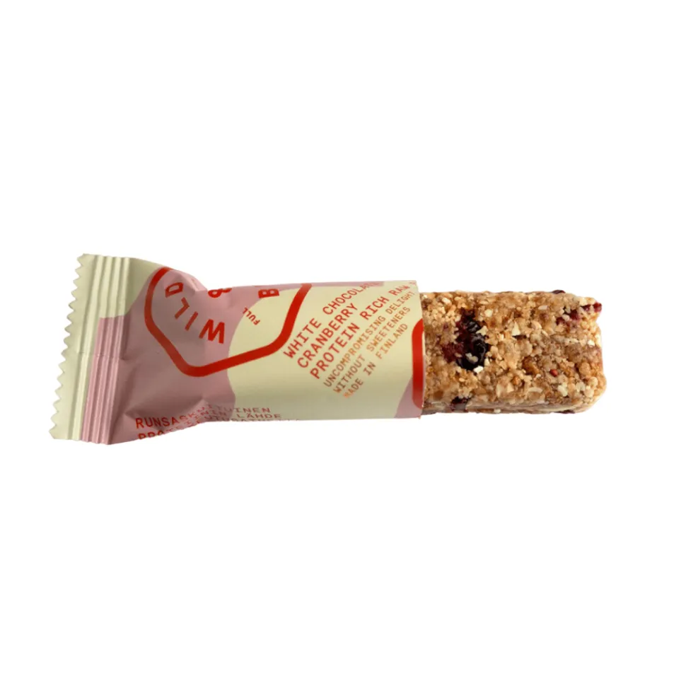 Täysvälipalapatukka valkosuklaa & karpalo, Wild & Berg, 40 g