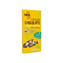 Vegaaninen suklaa hasselpähkinöillä, Super Fudgio, 100 g