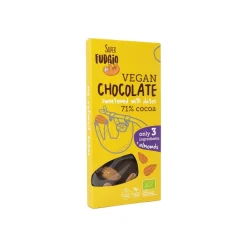 Vegaaninen suklaa manteleilla, Super Fudgio, 100 g