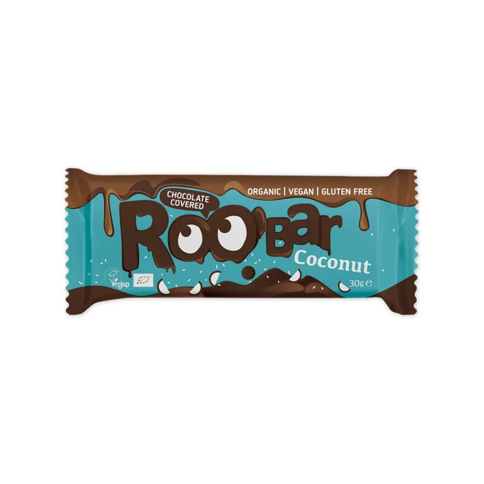 Välipalapatukka, suklaa & kookos, Roobar, 30 g